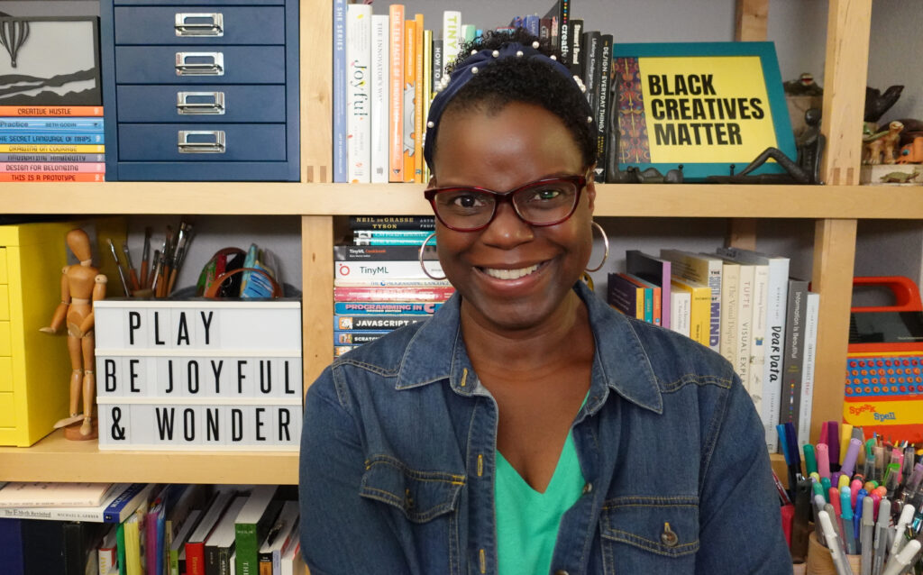 Dr. Abigail Joseph in her creative studio/office