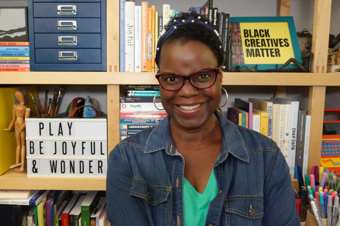 Dr. Abigail Joseph in her creative studio/office