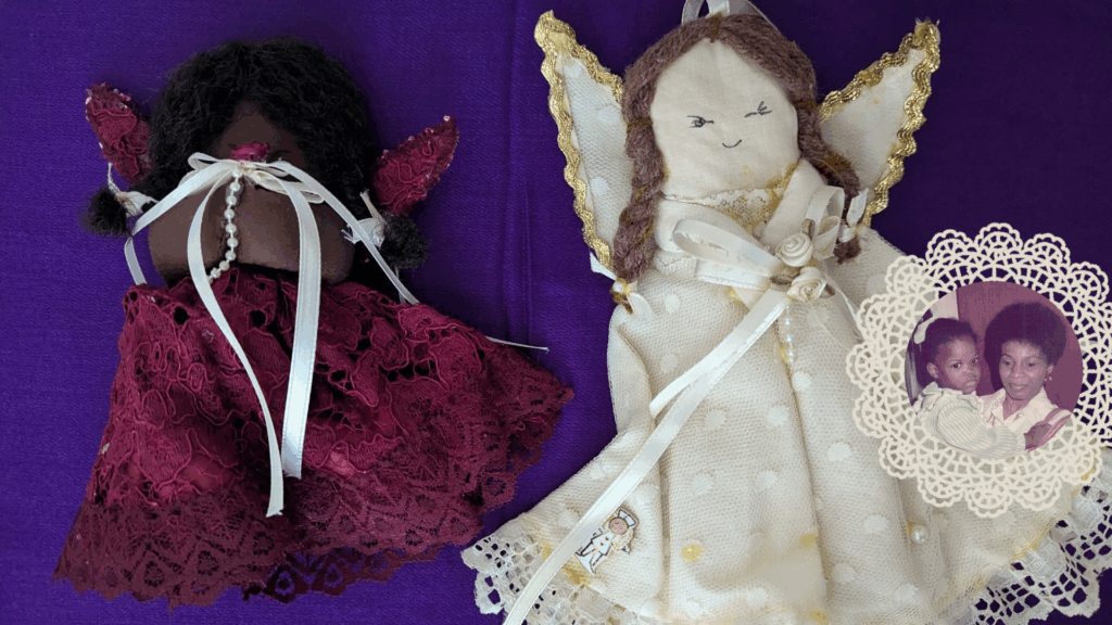 Hand-crafted cloth angels