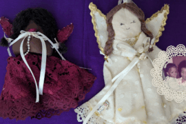 Hand-crafted cloth angels
