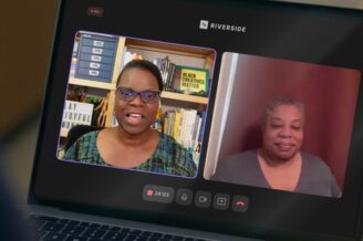 Riverside.gm video screen with Dr. Abigail and Alicia Powers