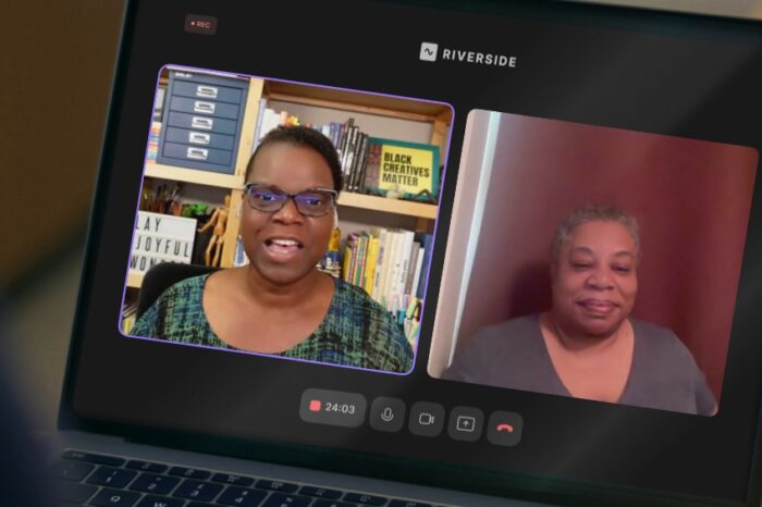 Riverside.gm video screen with Dr. Abigail and Alicia Powers